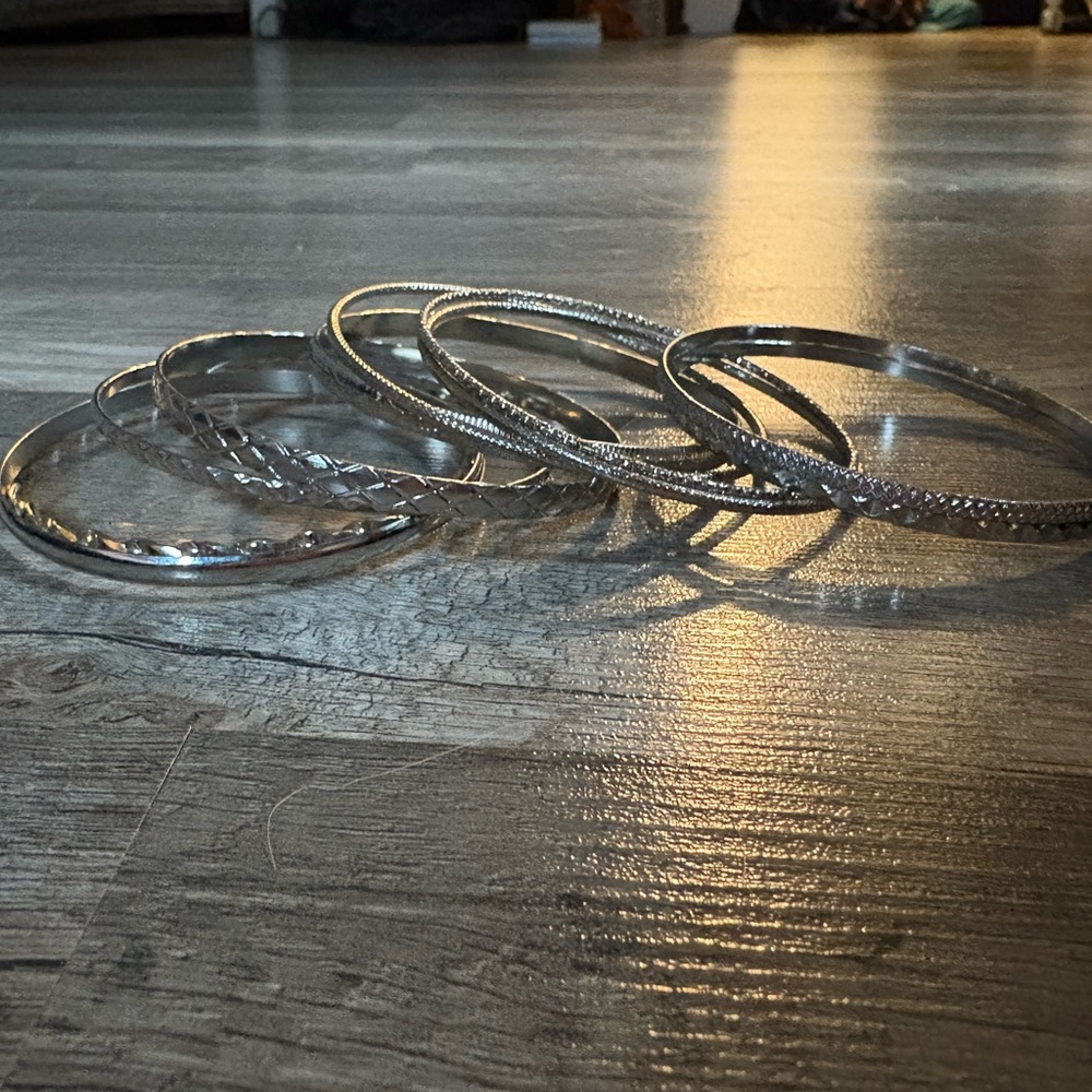 T.J.Maxx Silver Bracelet Set